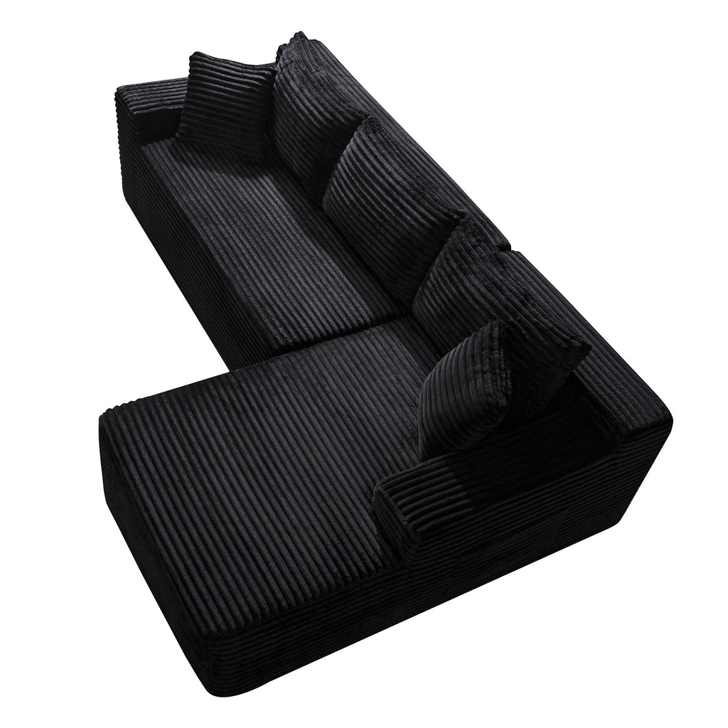 106.3" Cloud Modular Sectional Sofa Couch with L-Shape Chaise
