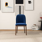 Kaitlyn Navy Blue Velvet Dining Chair Set of 2