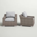 Fully Assembled Patio Chair with Cushions 2