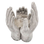 Set of 2 Accepting Hands Accent Cement Hand Decor