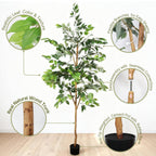 6FT Artificial Ficus Tree