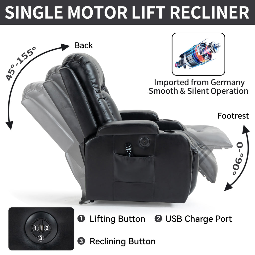 Infinite Position Power Lift Recliner Chair