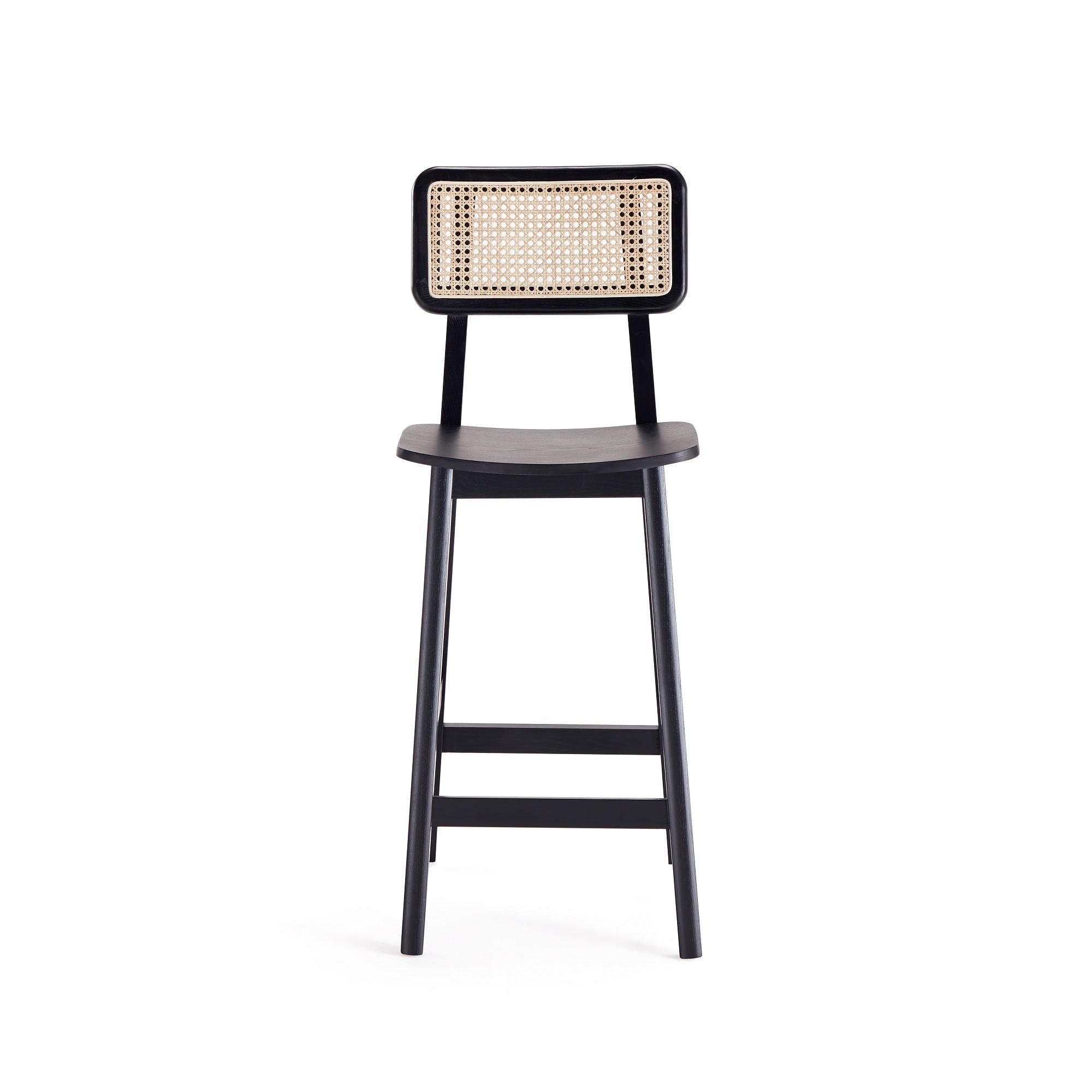 Versailles Cane Back Wood Counter Stool