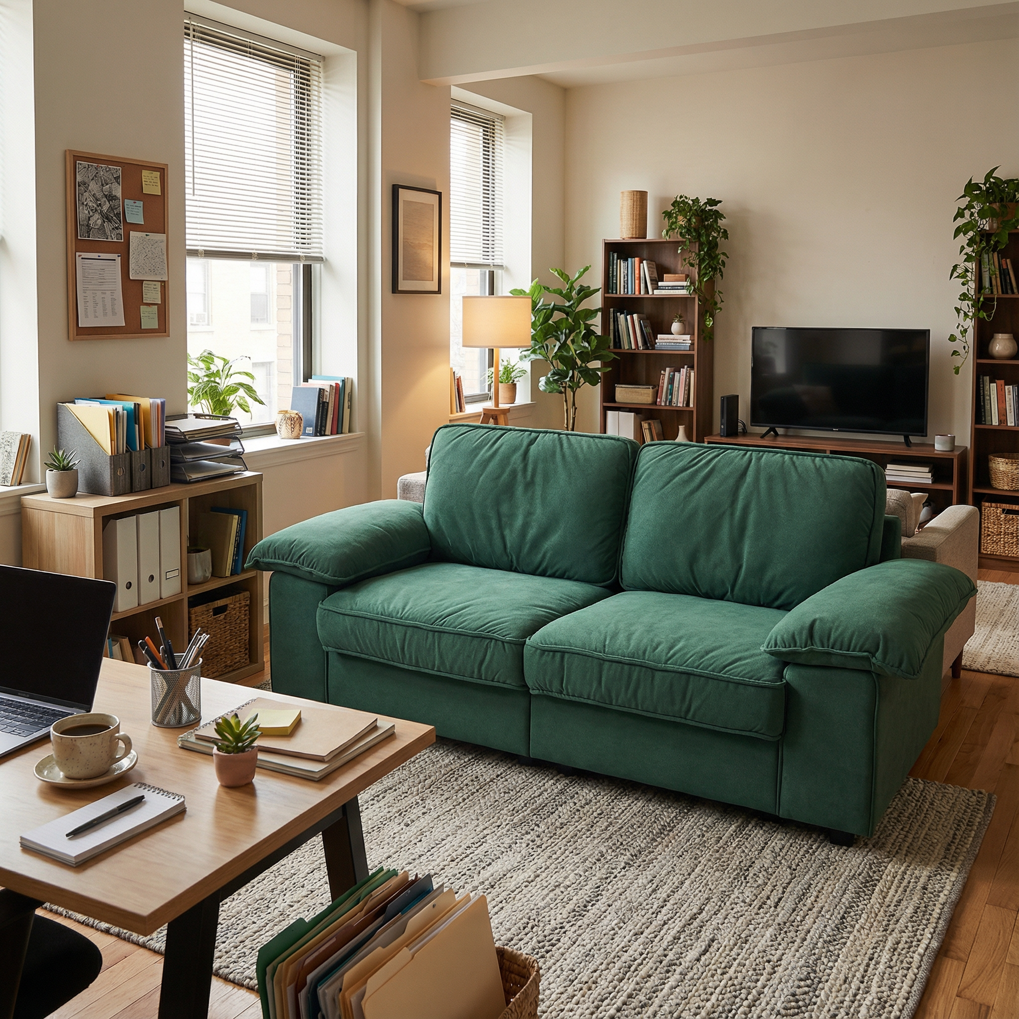FX-P20M-2S-GR Modern Storage Sofa