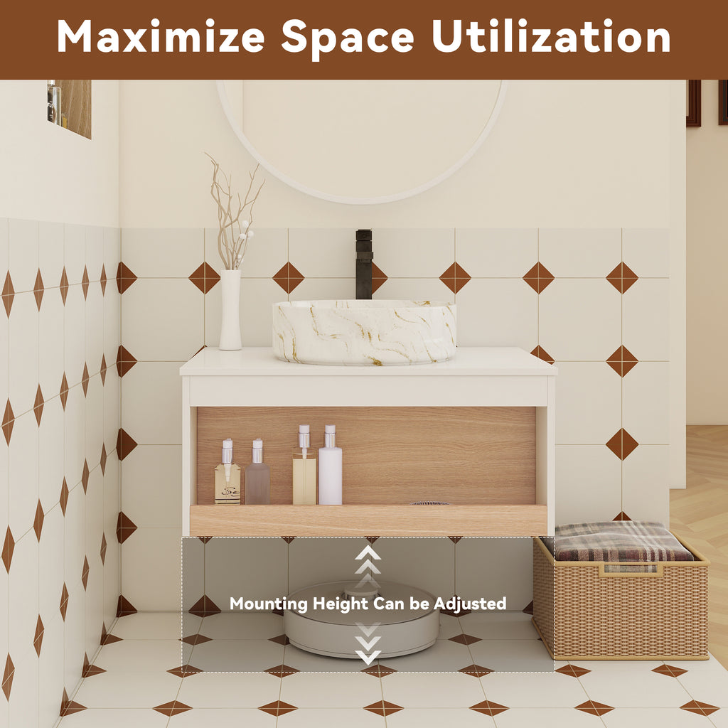 30" Floating Bathroom Vanity