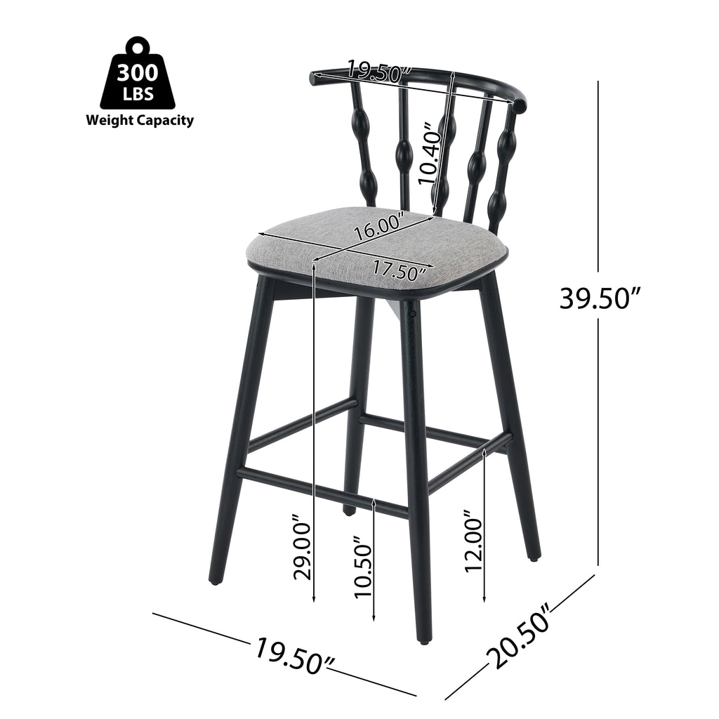Doria Indoor Wooden Barstool
