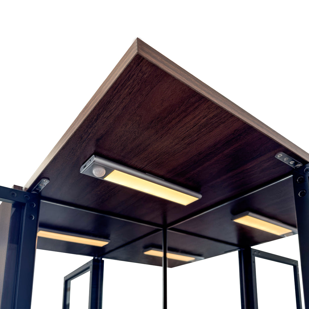 70" Display Cabinet with Glass Doors and Lights