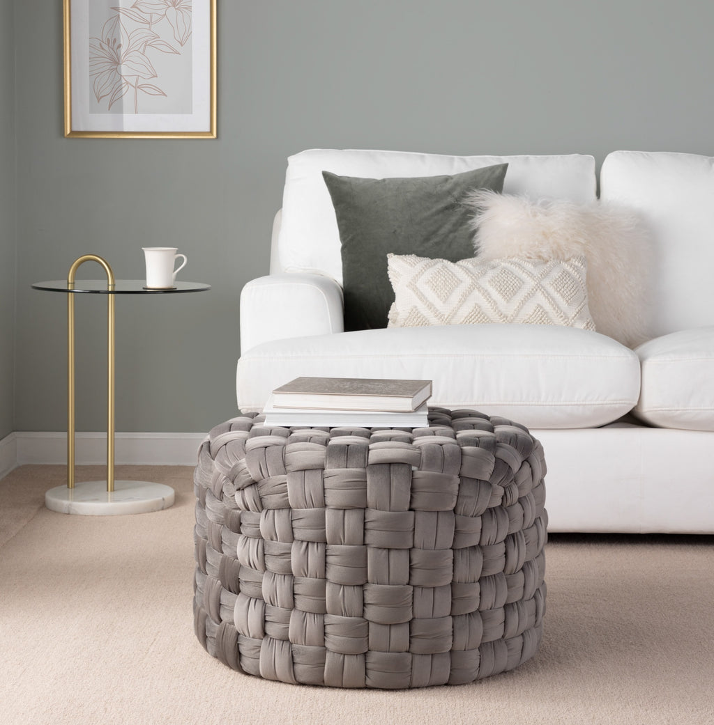 Round 24" Ottoman in Dark