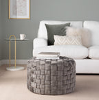 Round 24" Ottoman in Dark