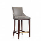 Shubert Wood Upholstered Barstool in Dark