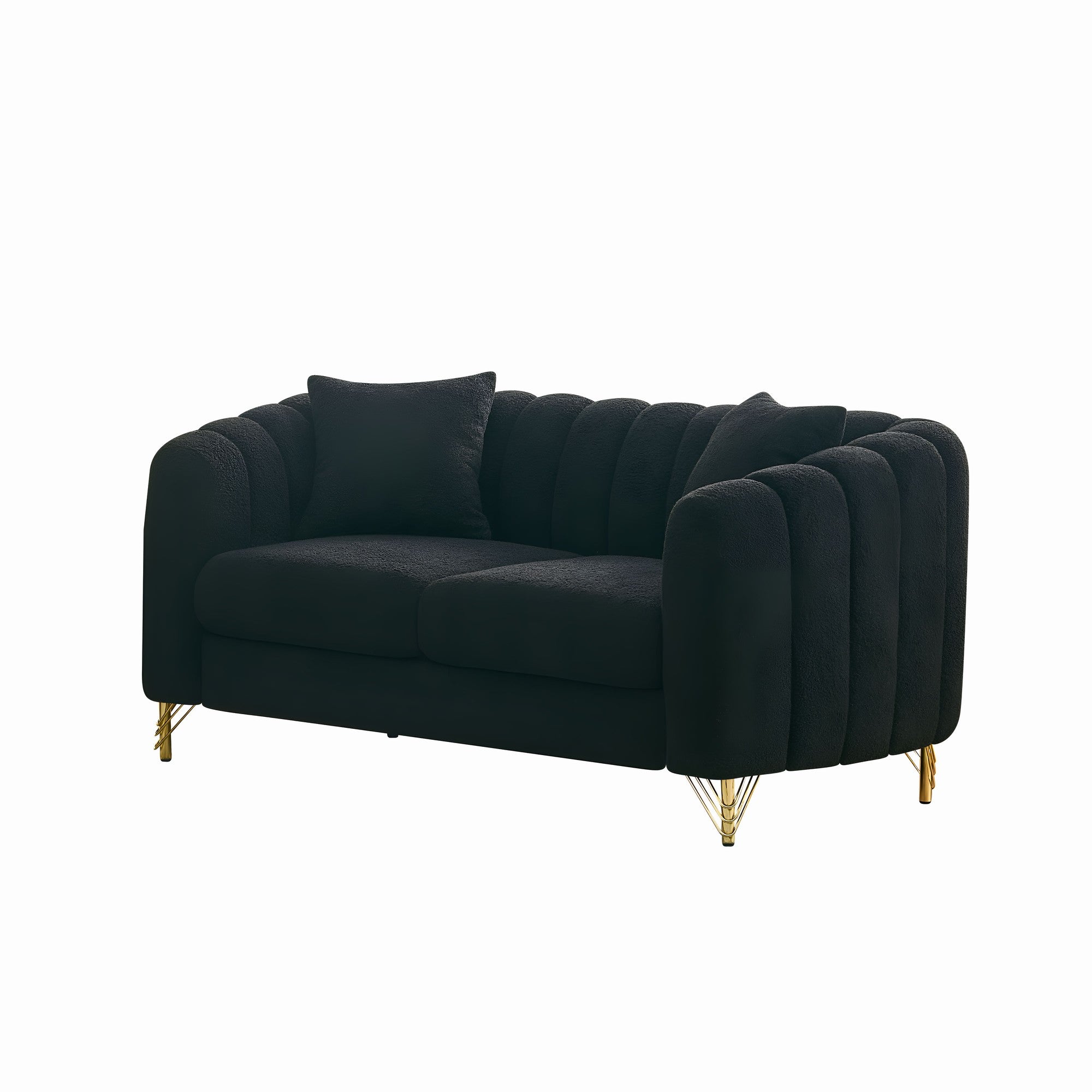 63" Chenille Loveseat Sofa