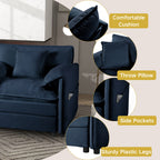 Oversized Chenille Accent Chair Set of 2