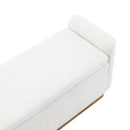 49" Bench with Storage, Storage Ottoman Bench with Safety Hinge