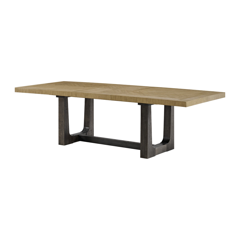 Caramel and Cocoa Trestle Dining Table