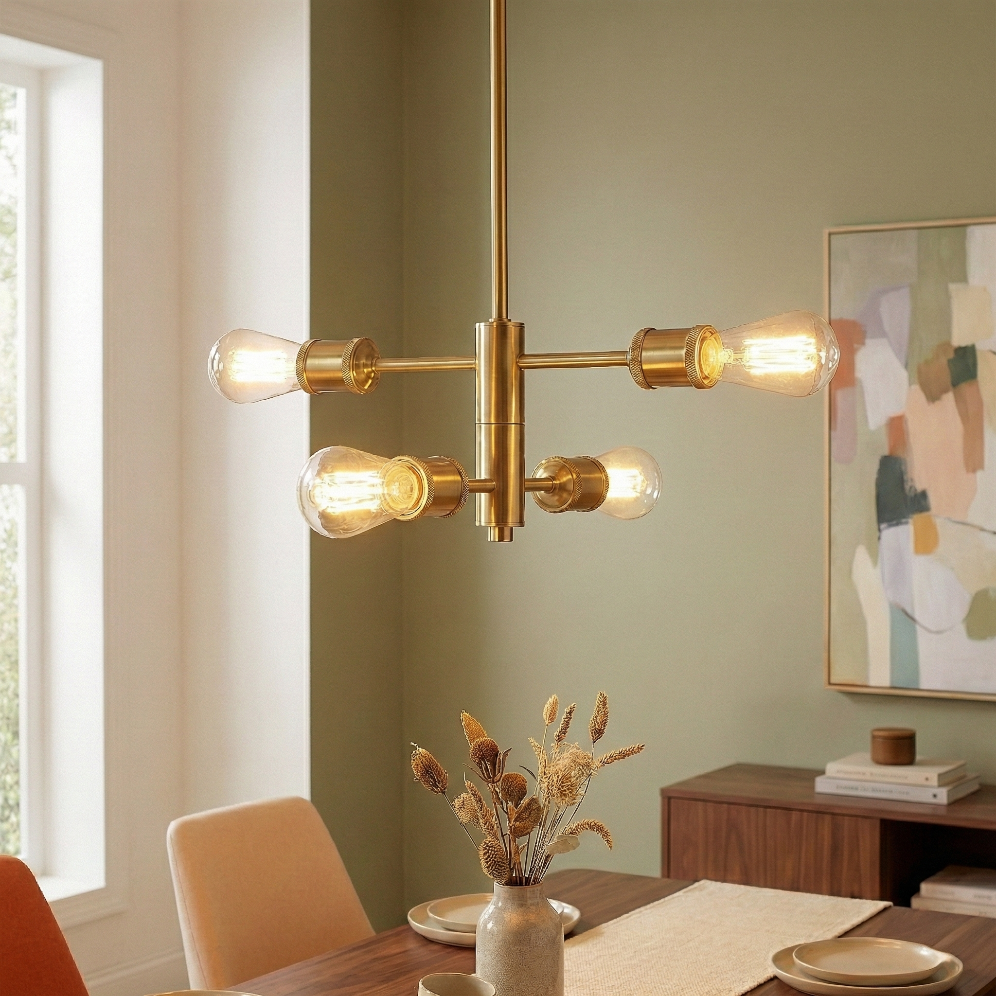 Trellis Four Lights Modern Chandelier