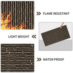 3D Faux Stone Wall Panels - 12 PCS PU Wainscoting Panel