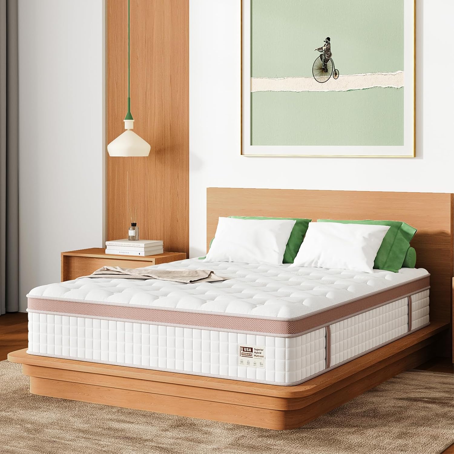 14 Inch Firm Hybrid Mattress – Queen Size