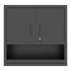 Metal Wall-Mounted Tool Storage Cabinet with Locking Door