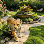 Realistic Leopard Garden Statue