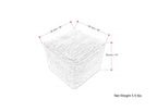 Eastmont 18 Inch Wide Square Pouf