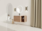 40" Wall-Mounted Bathroom Vanity