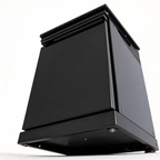 Black Single-Door Storage Locker for Outdoor Kitchen Islands