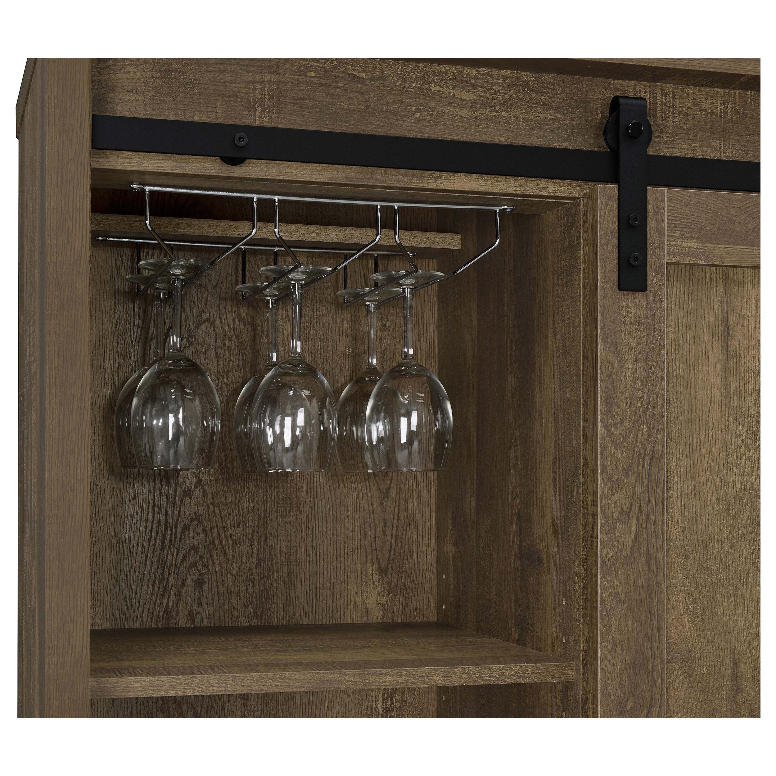 Arcata Rustic Bar Cabinet
