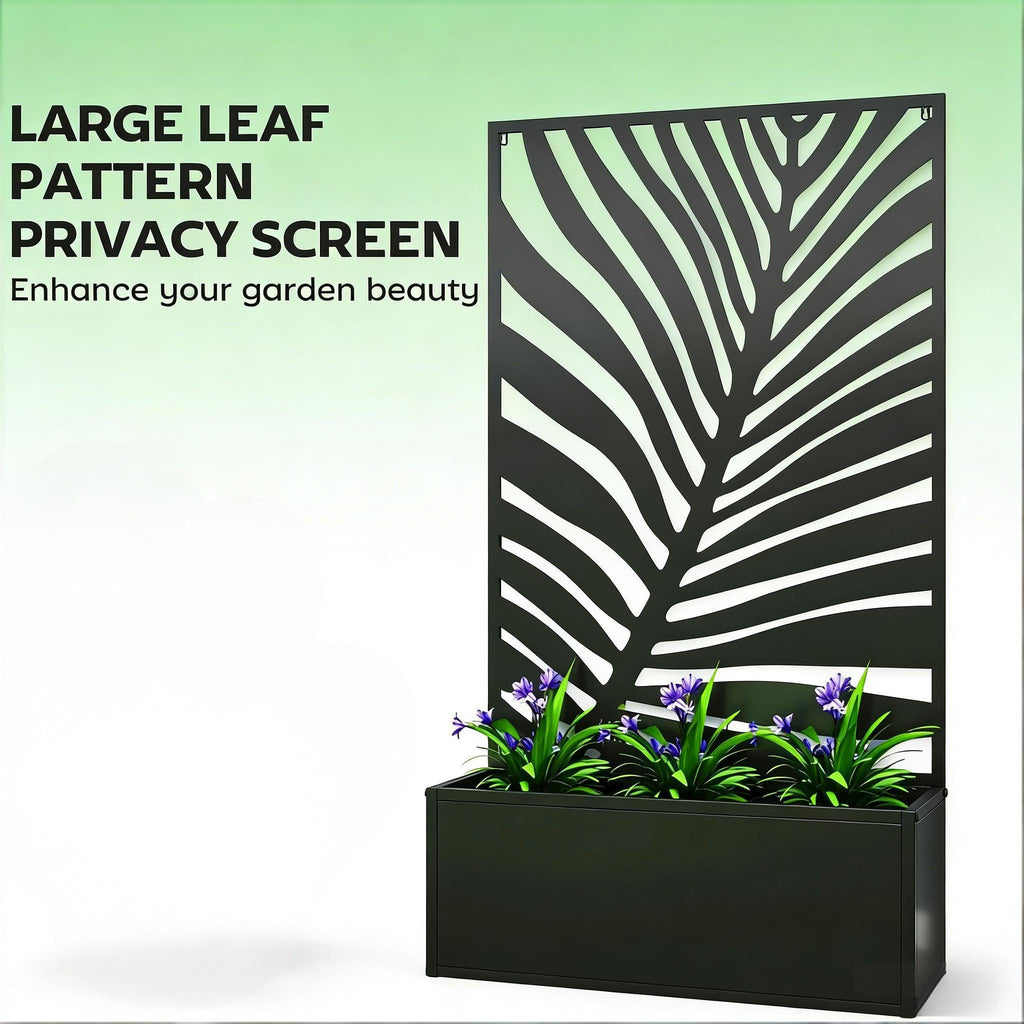 Freestanding Plant Bed with Trellis