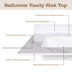 31 Inch Marble Vanity Top