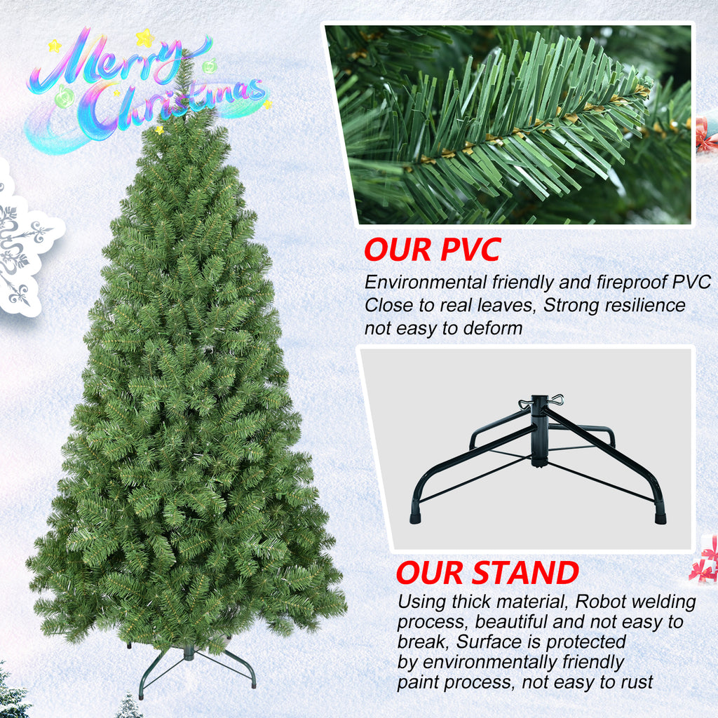 7.5ft Christmas Tree with Memory Wire, 1200 Tips