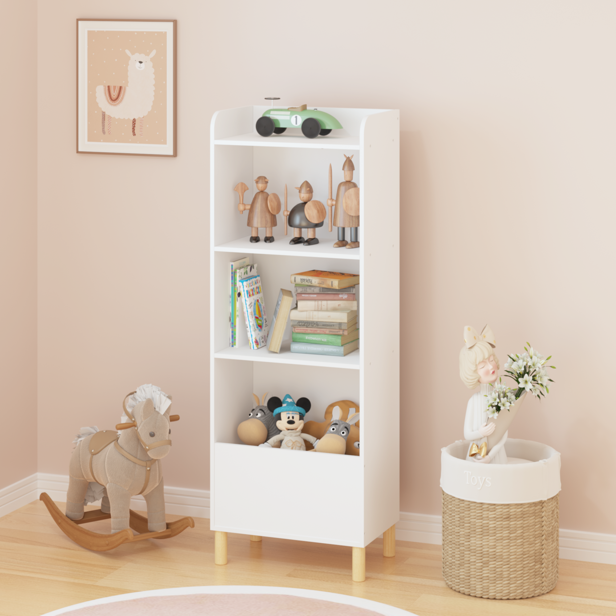 Kids 4-Tier Bookcase