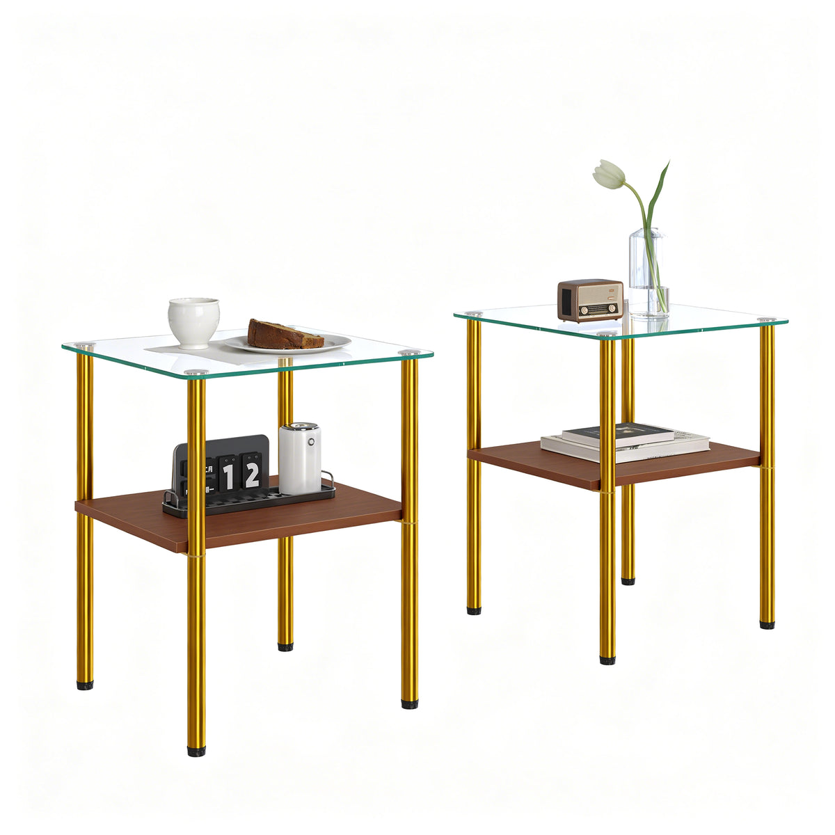 Modern Glass Coffee Table and End Tables Set of 3