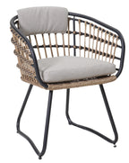 Outdoor Wicker Dining Chairs Set of 2, Patio Dining Chairs with Cushions