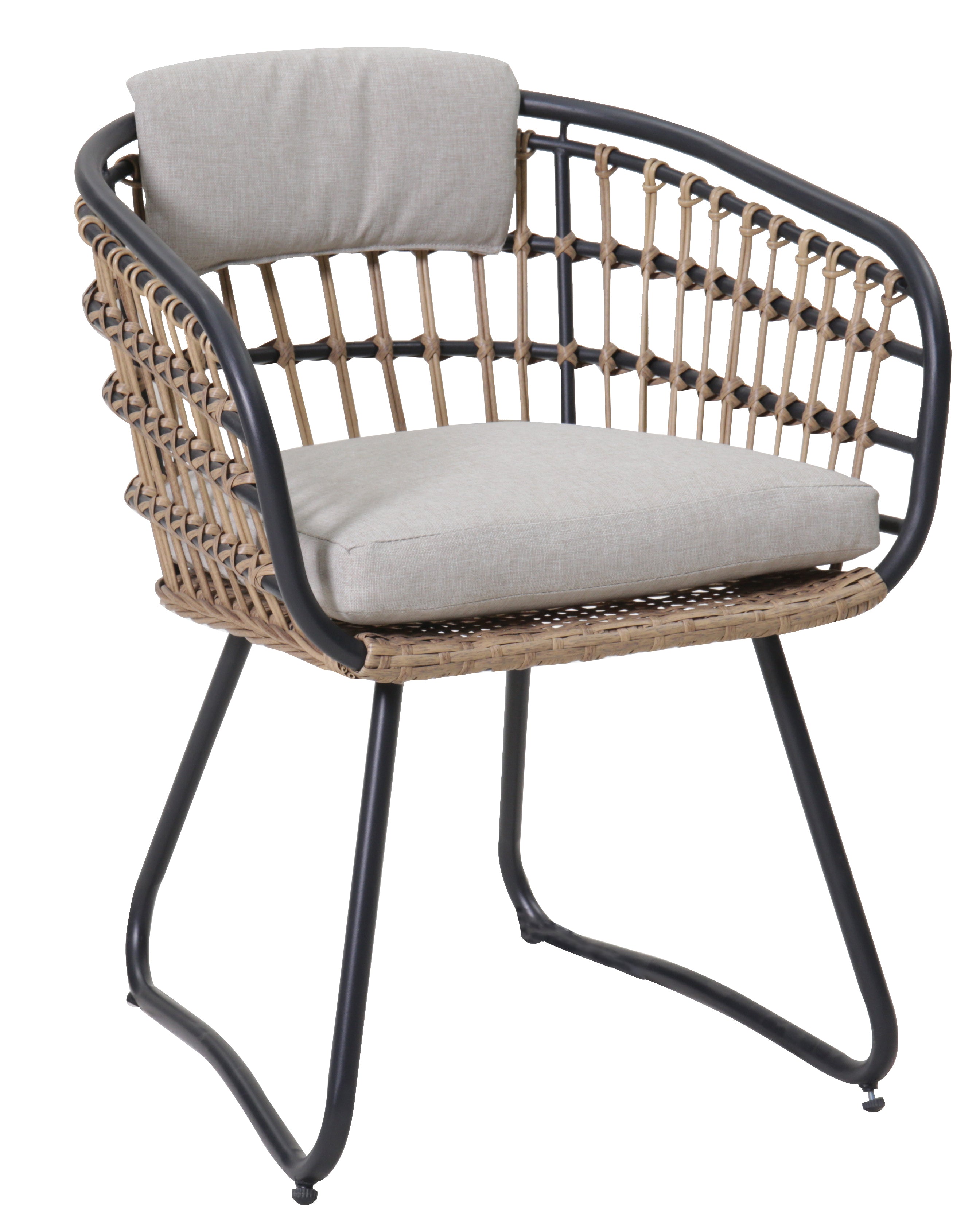 Outdoor Wicker Dining Chairs Set of 2, Patio Dining Chairs with Cushions