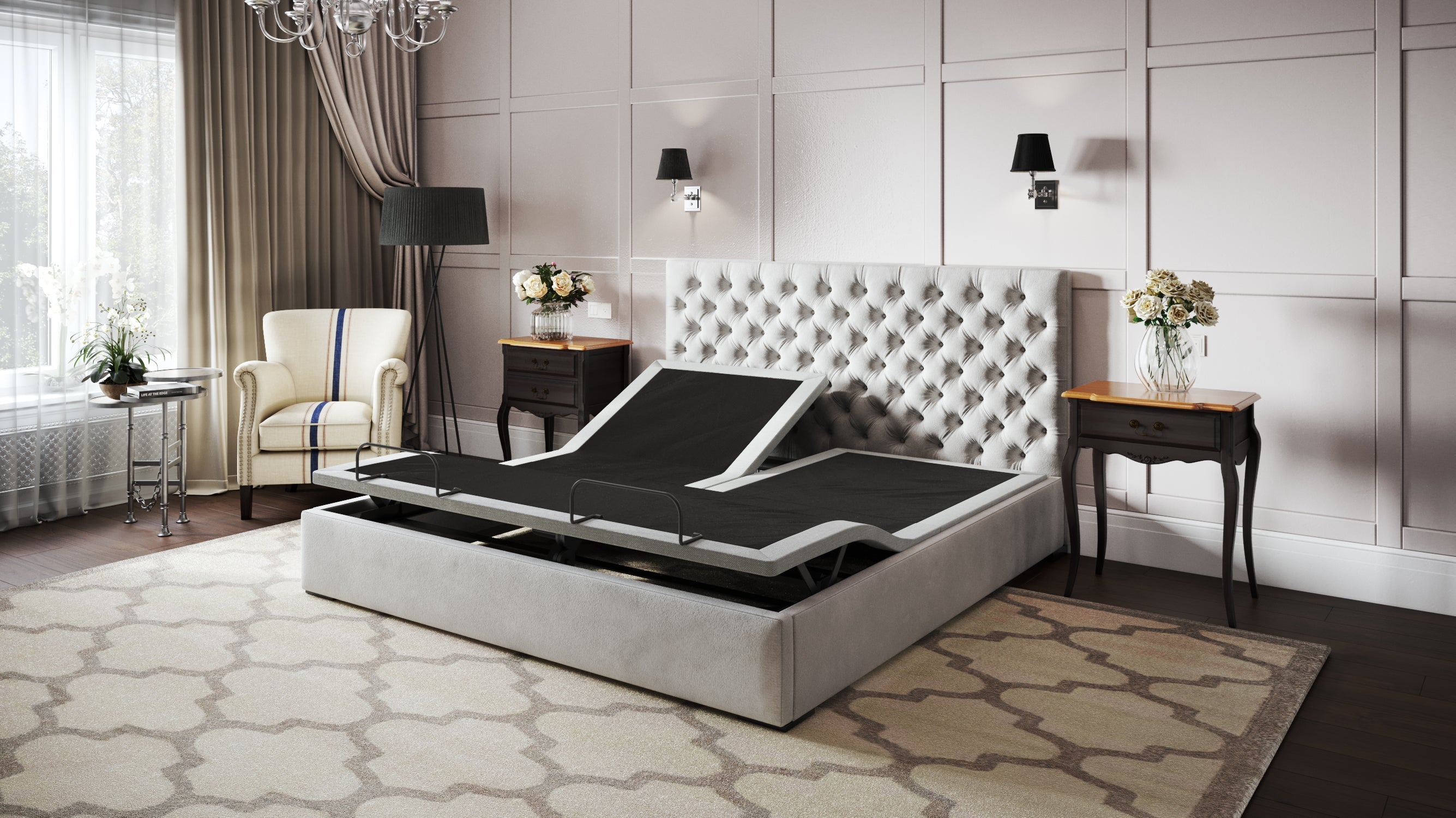 BTX5 Split Top Queen Adjustable Bed Base