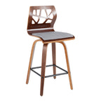 Folia 26" Mid-Century Modern Fixed Height Counter Stool