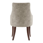 Connie Wood Vegan Leather and Velvet Armchair