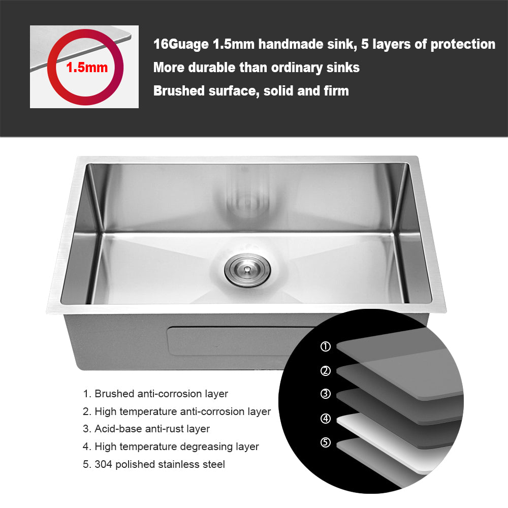 33 Inch Undermount Sink
