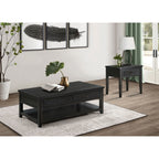 Sutter Distressed Java 1-Drawer Square End Table