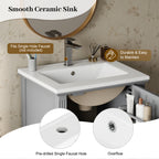20" Bathroom Vanity with Ceramic Sink