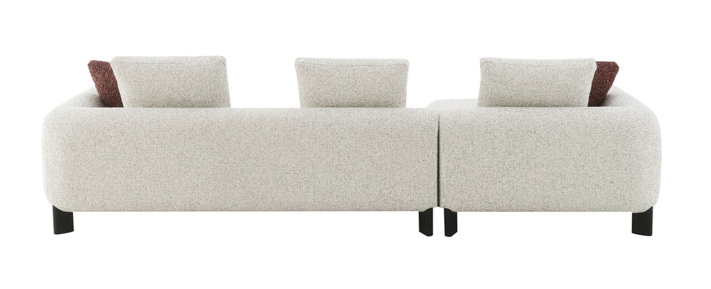 Mardi Maroon Sectional Sofa