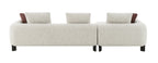 Mardi Maroon Sectional Sofa