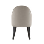 Hillman Wood Vegan Leather and Velvet Armchair