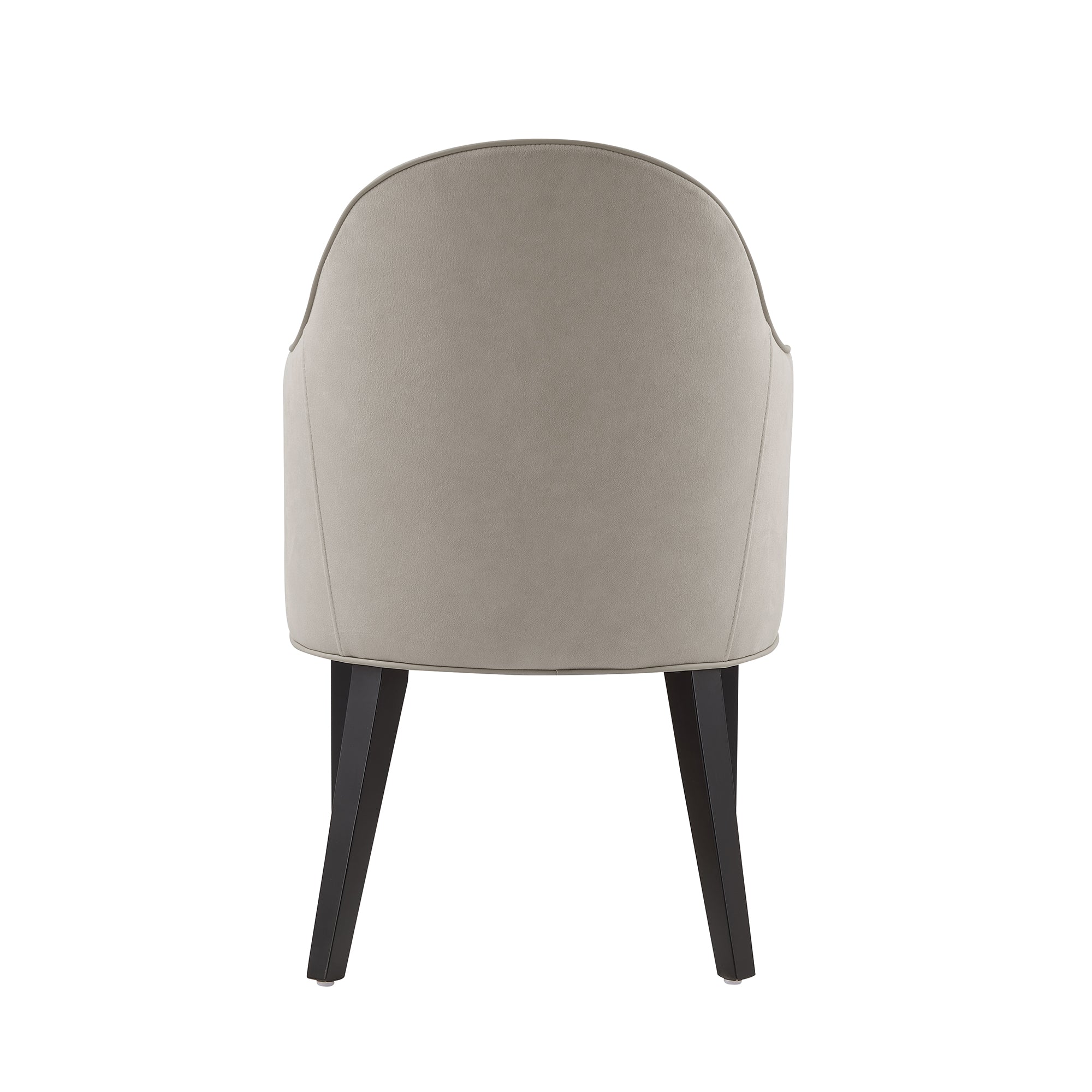 Hillman Wood Vegan Leather and Velvet Armchair