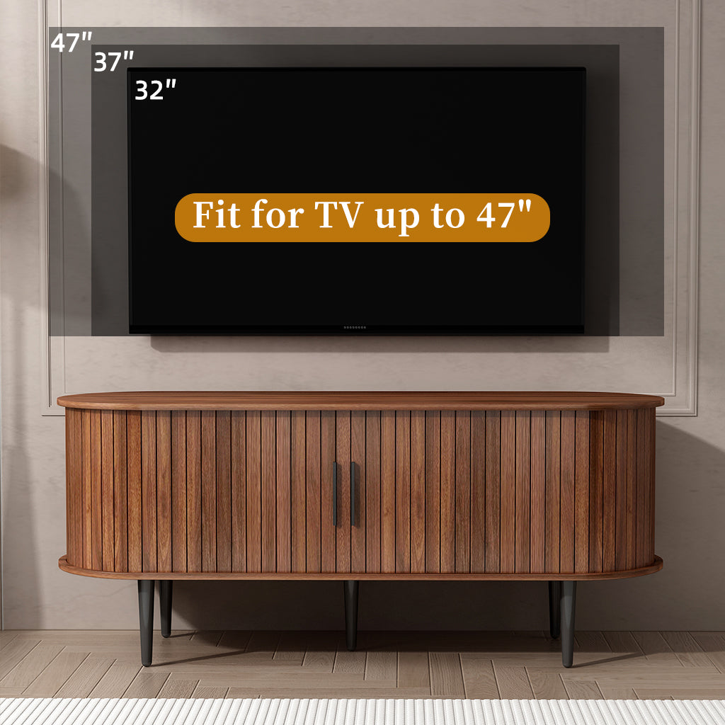 47" Modern TV Stand with Storage Compartment