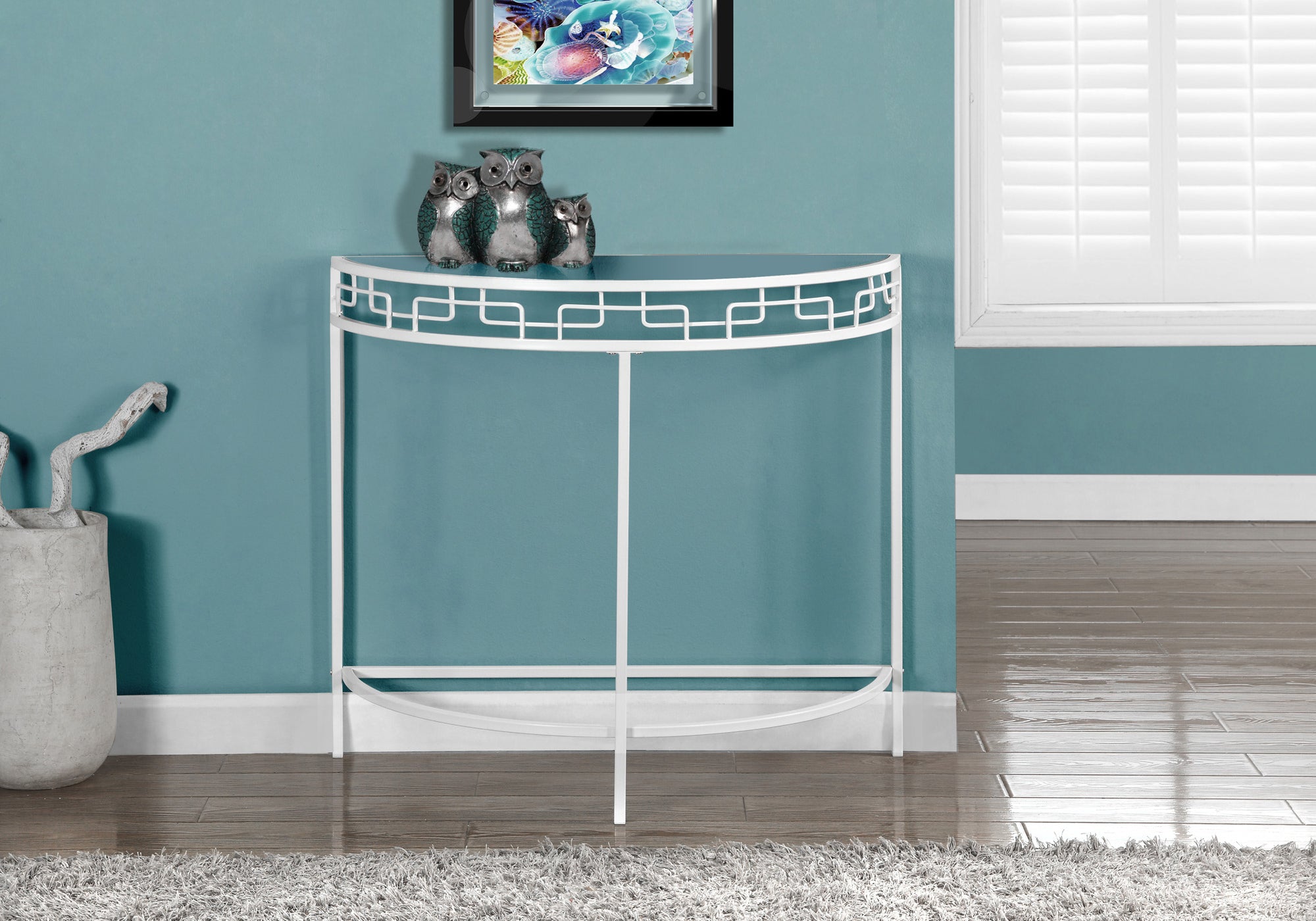 Clear Tempered Glass Accent Table