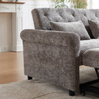 58.27 Inch 3-in-1 Loveseat Sofa Bed
