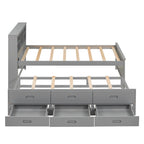 Twin Size Platform Bed with Storage Headboard and USB
