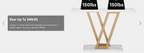 43” Gold Faux Marble Console Table