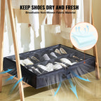 Sturdy Under Bed Shoe Storage Organizer, Set of 2